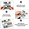 Square PVC 3D Self Adhesive Mosaic Pattern Stickers DIY-WH0260-84B-4