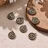 Alloy Pendant Cabochon Settings PALLOY-N156-01S-AB-5