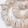 Natural Baroque Pearl Keshi Pearl Beads Strands PEAR-R065-01-3