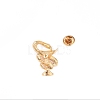 Snake Alloy Rhinestone Brooches PW-WGD883D-01-2