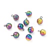Ion Plating(IP) 304 Stainless Steel Charms STAS-I183-01B-M-1