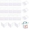 HOBBIESAY 300Pcs Transparent PVC Self Adhesive Hang Tabs CDIS-HY0001-01-1