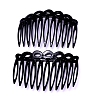 Plastic Twist Comb Hair Clip Combs OHAR-WH0018-01C-1