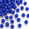 Opaque Acrylic Beads X-MACR-S370-C6mm-10-1