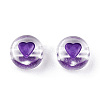 Transparent Acrylic Enamel Beads MACR-N008-60E-2