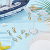 4 Pairs 4 Styles Brass Hoop Earrings EJEW-AR0001-12-4