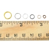 60G 6 Styles DIY Brass & Iron Open Jump Rings Sets DIY-FS0004-11-6