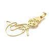 304 Stainless Steel Pendants STAS-S150-05G-2