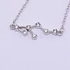 Alloy Rhinestone Pendants Necklaces NJEW-WH0007-02G-2
