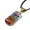 2Pcs 2 Styles Chakra Jewelry NJEW-SZ0001-05-3