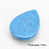 Synthetic Turquoise Cabochons G-H1598-DR-33x25x7-07-2