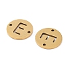 PVD Vacuum Plating 201 Stainless Steel Hollow Flat Round Links FIND-R149-03E-G-2