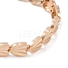 Brass Link Chain Bracelets for Women Men BJEW-P324-01B-KCG-2