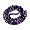 Baking Paint Pearlized Glass Pearl Round Bead Strands HY-Q003-10mm-20-2