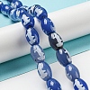 Blue Tibetan Style dZi Beads Strands TDZI-NH0001-C05-01-2