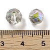 Electroplate Round Glass Beads  EGLA-A043-01-FR01-3