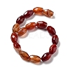 Natural Red Agate Beads Strands G-P520-C21-01-3