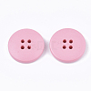 Painted Wooden Buttons WOOD-Q040-001C-2