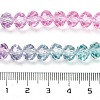 Transparent Painted Glass Beads Strands DGLA-A034-T8mm-A10-3