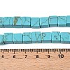 Dyed Synthetic Turquoise Beads Strands G-T139-8x8-43A-5