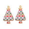 Christmas Theme Rack Plating Alloy Pendants FIND-M020-02E-G-1