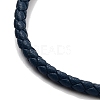 Braided Round Imitation Leather Bracelets Making BJEW-H610-01P-14-3