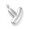 Rack Plating Brass Balloon Letter Pendants KK-C050-01P-Y-1
