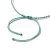 Natural Green Aventurine & Striped Agate Round Beads Braided Bead Bracelets for Women BJEW-JB11978-4
