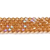 Transparent Electroplate Glass Beads Strands EGLA-A039-T3mm-L18-1