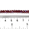 Electroplate Transparent Glass Beads Strands EGLA-A035-T4mm-L02-4