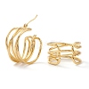 Brass Hoop Earrings EJEW-A056-11G-2