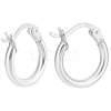 1Pair 925 Sterling Silver Hoop Earrings STER-BBC0007-73S-1