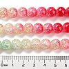 Spray Painted Crackle Glass Beads Strands DGLA-C002-10mm-06-5