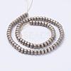 Electroplate Non-Magnetic Synthetic Hematite Beads Strands G-F510-29A-2