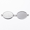 304 Stainless Steel Cabochon Connector Settings STAS-H394-01P-01-2