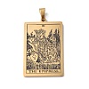 201 Stainless Steel Pendant STAS-B033-01G-03-1