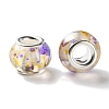 High Transparent Two-Color Copper Buckle Acrylic European Beads OACR-M024-05P-08-2