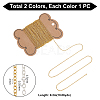 18.4M 2 Colors Brass Cable Chains CHC-UN0001-04-3