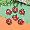 Platinum Plated Alloy Enamel Charms LS-ENAM-S118-03B-P-5