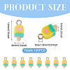 100Pcs Handmade Polymer Clay Charms CLAY-TA0001-96C-3