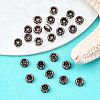 Brass Rhinestone Spacer Beads RB-A014-Z4mm-01R-NF-4