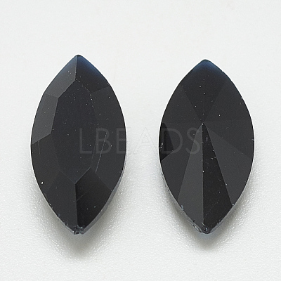 Pointed Back Glass Rhinestone Cabochons RGLA-T083-9x18mm-02-1
