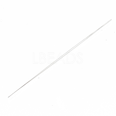 Iron Big Eye Beading Needles TOOL-N006-02-1