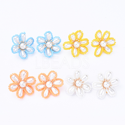 Brass Clip-on Earring EJEW-JE04139-1