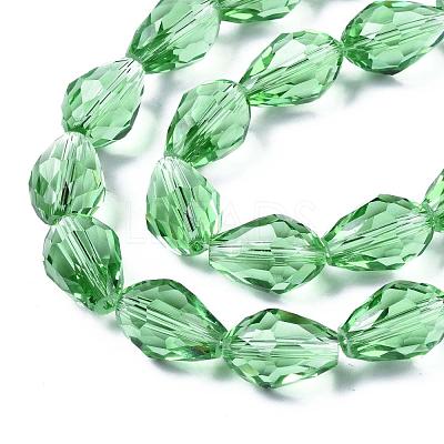 Glass Beads Strands EGLA-E010-10x15mm-14-1