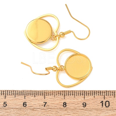 304 Stainless Steel Earring Cabochon Settings STAS-D267-01G-G-1