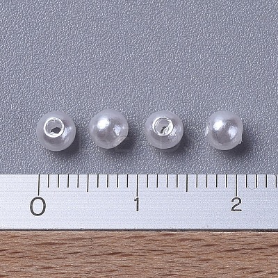 Imitated Pearl Acrylic Beads X-PACR-4D-1-1