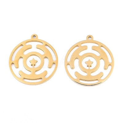 304 Stainless Steel Pendants STAS-N108-40G-1