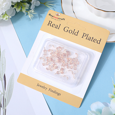 40Pcs Brass Bead Tips KK-BBC0010-54-1