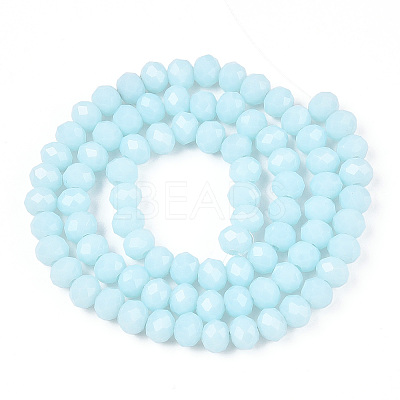 Opaque Solid Color Glass Beads Strands EGLA-A034-P2mm-D06-1
